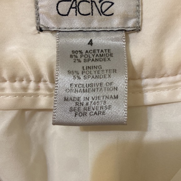 Cache suit pant cream sz 4 - Picture 4 of 4